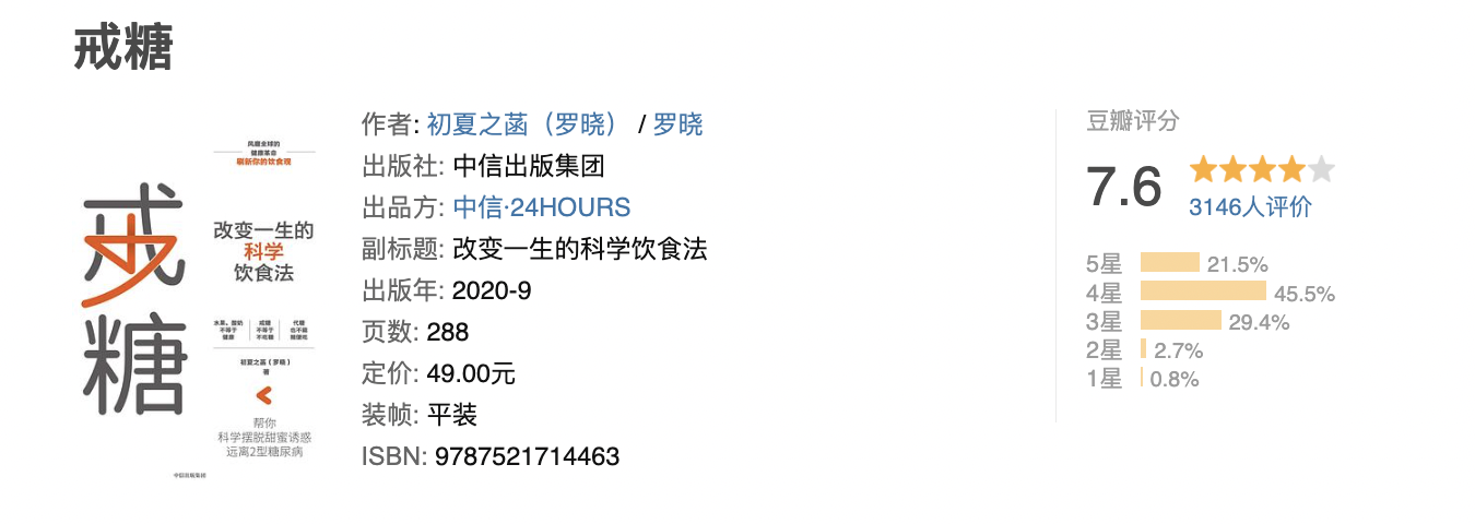戒糖 戒糖