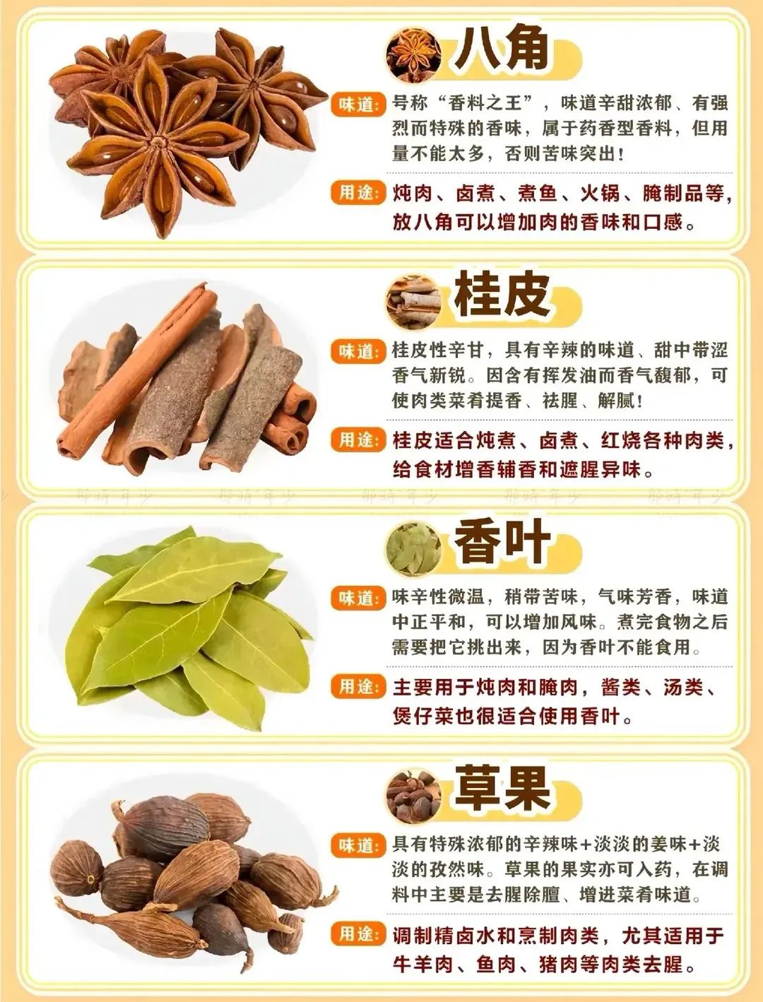 八角、桂皮、香叶